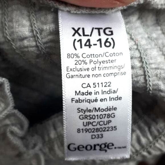 Gray Smocked Off Shoulder Top W/ Bonus Leggings Big Girls Size 14 - Picture 8 of 9